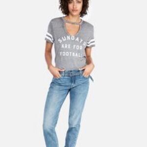 Express Burnout Football Tee Gray Size Small‎